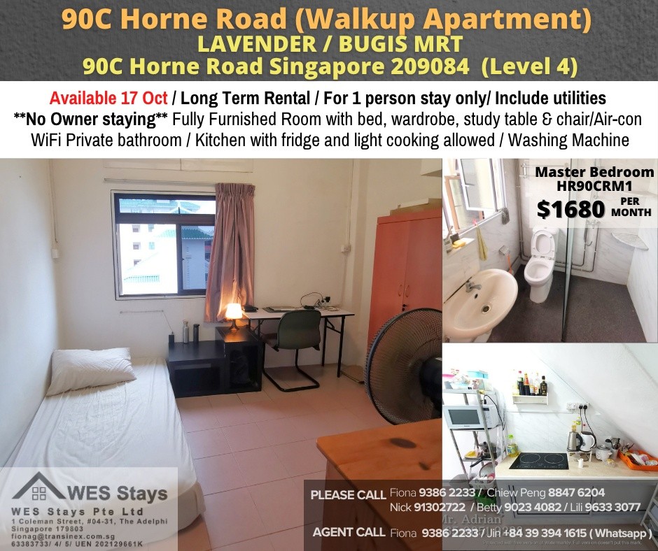 HORNE ROAD 90C HR#90CRM1 - Rochor 梧槽 - 整個住家 - Homates 新加坡