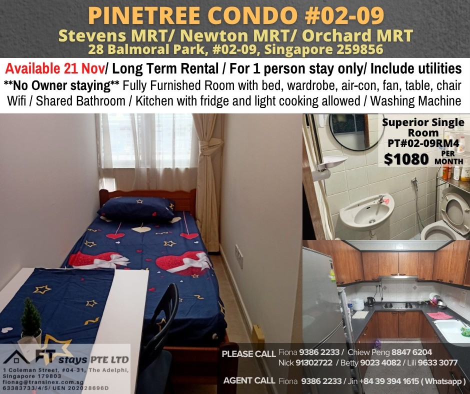 PINE TREE - PT#02-09RM4 - Orchard - Flat - Homates Singapore