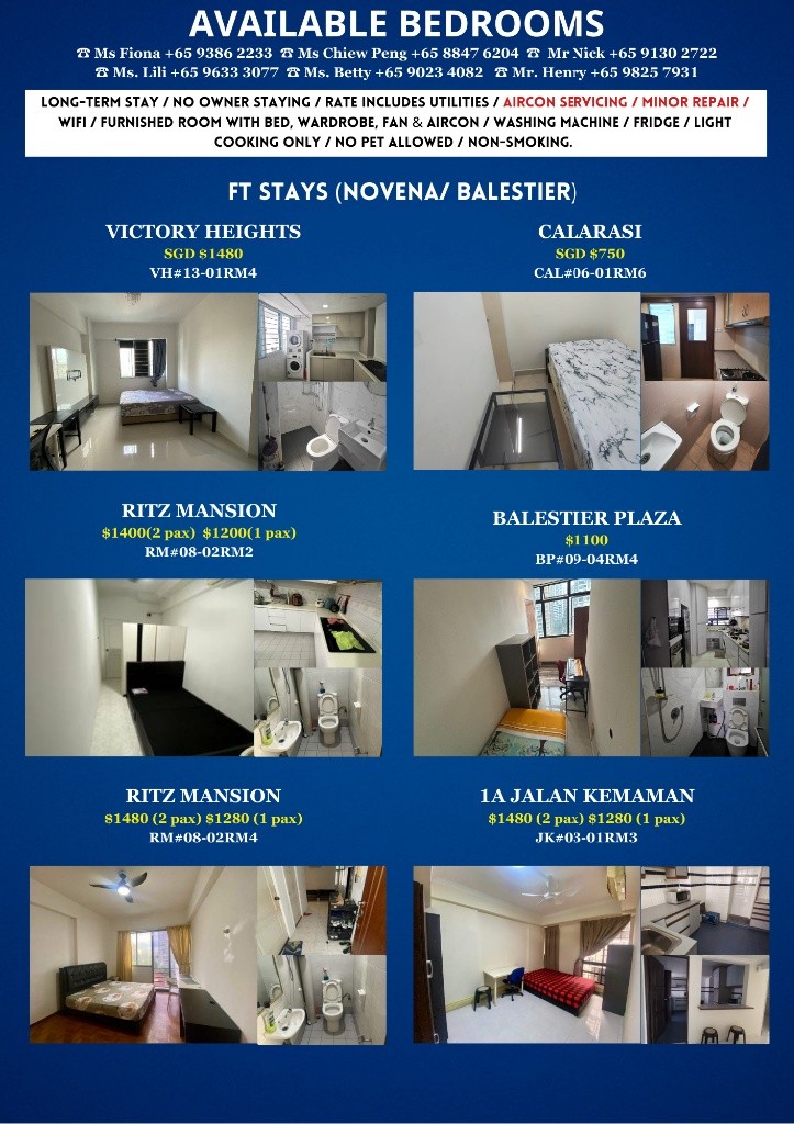 Available Immediate/Common Room/Near Toa Payoh, Novena MRT/No Owner Staying/Fully Furnished with Bed/Wardrobe/WIFI - Toa Payoh 大巴窯 - 分租房間 - Homates 新加坡