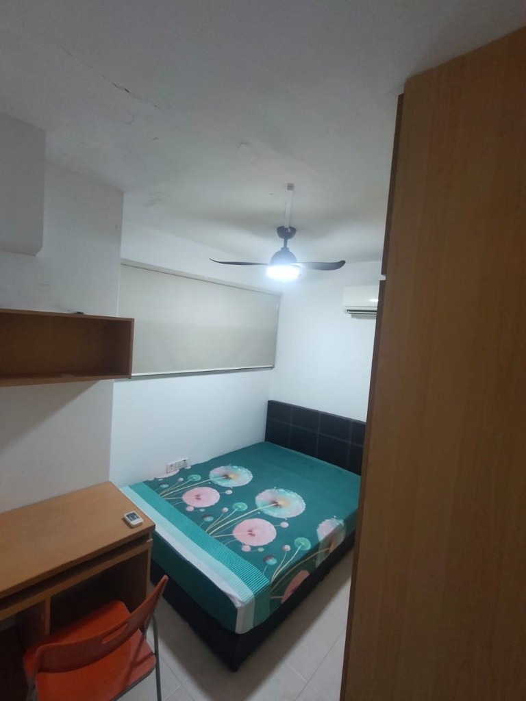 Available Immedidate - Common Room/ fully furnished room with bed/wardrobe/celling fan and air-con/no Owner Stay/No Agent Fee/ Light Cooking allowed/Near Clementi MRT/Dover MRT - Bukit Timah - Bedroom - Homates Singapore