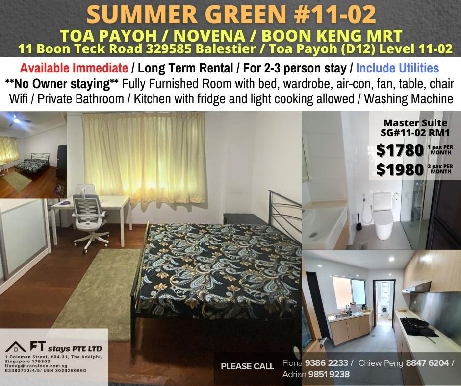 Room for rent/Toa Payoh, Boon Keng, Novena MRT/2-3 pax stay/Include Utilities/Available Dec 31 - Toa Payoh - Flat - Homates Singapore