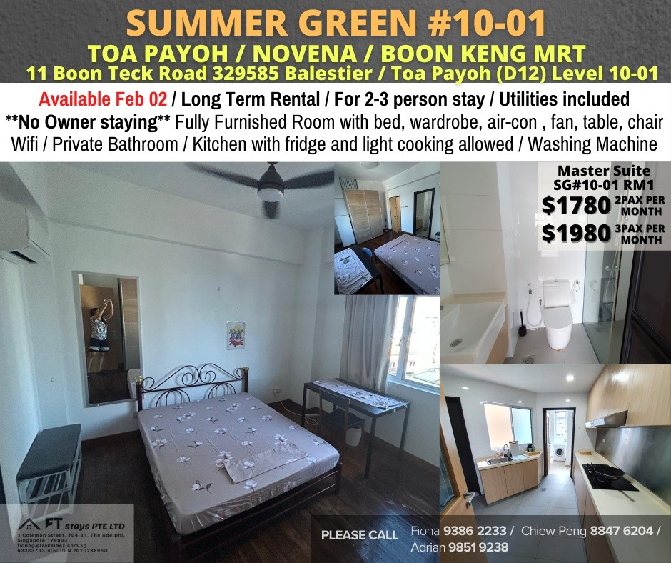 Room for rent / Toa Payoh / Boon Keng / Novena MRT / Common room / 2-3 pax stay / Available﻿ Feb 02 - Toa Payoh - Flat - Homates Singapore