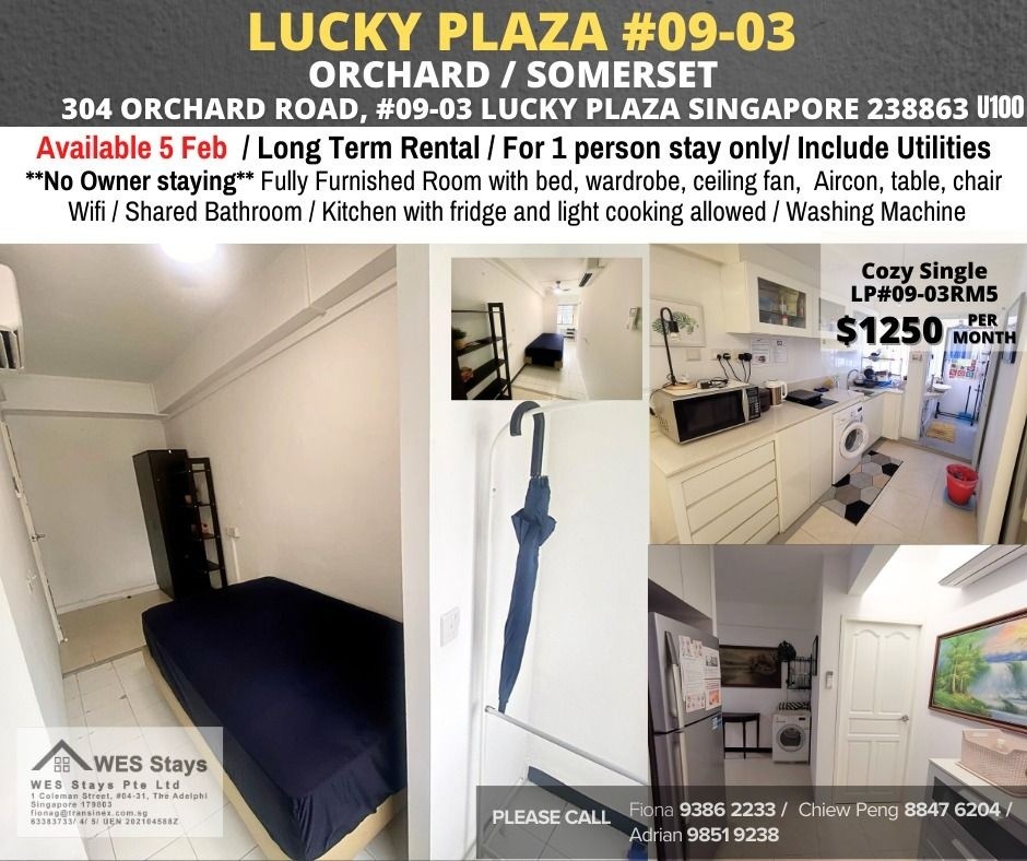 Room for rent / Near Somerset, Orchard MRT / Common room / 1 person stay / Available Feb 05 - Orchard 烏節路 - 分租房間 - Homates 新加坡