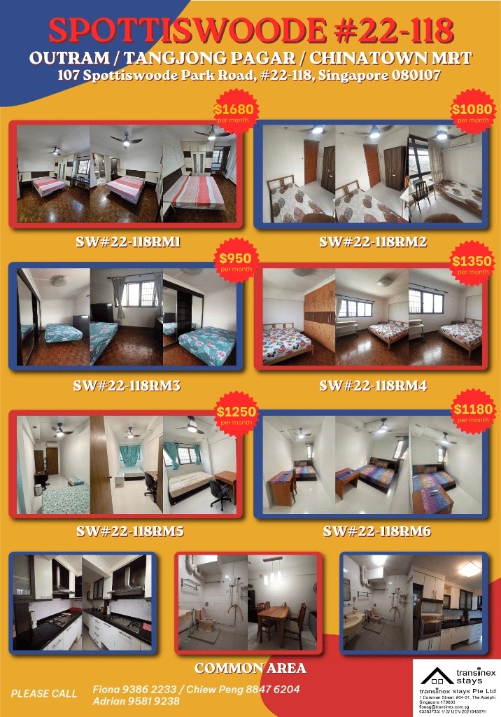 Room for rent / Outram, Tangjong Pagar, Chinatown MRT / Common room / 1-2 pax stay / Available May 3 - Outram - Bedroom - Homates Singapore