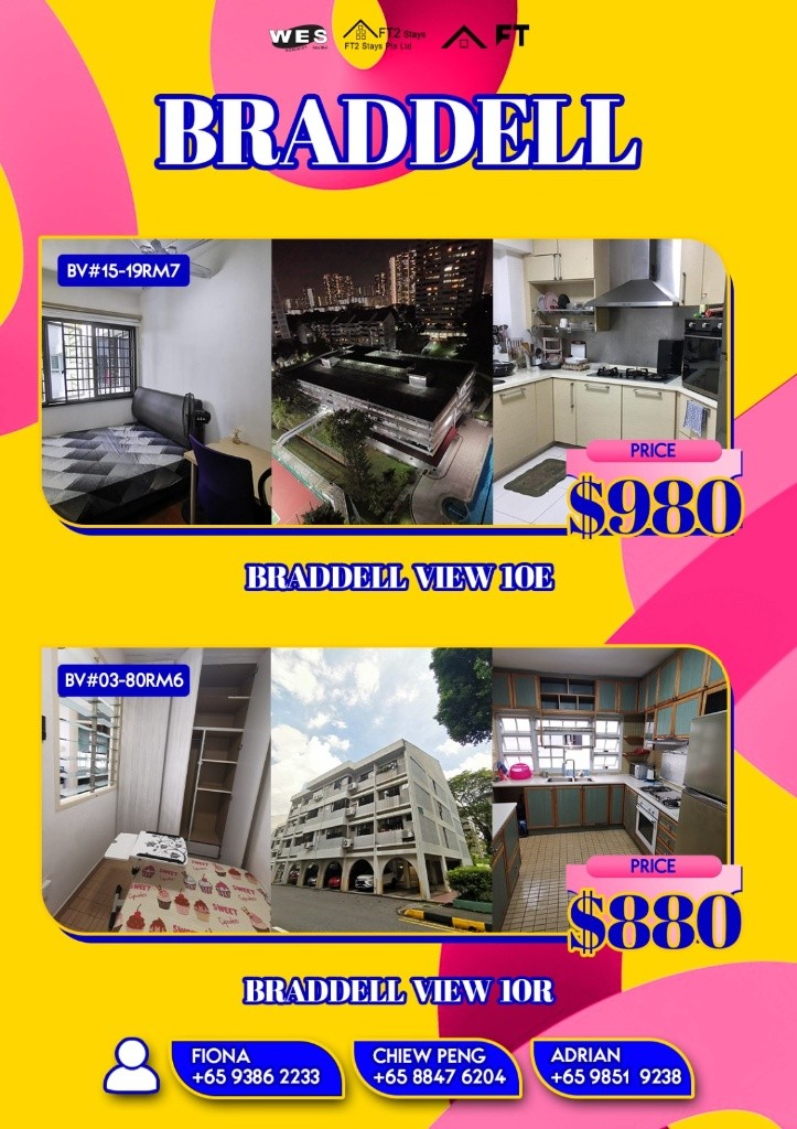 Room for rent / BRADDELL, MARYMOUNT, CALDECOTT MRT / Common room / 1pax stay / Available May 16 - Braddell 布萊徳 - 整個住家 - Homates 新加坡