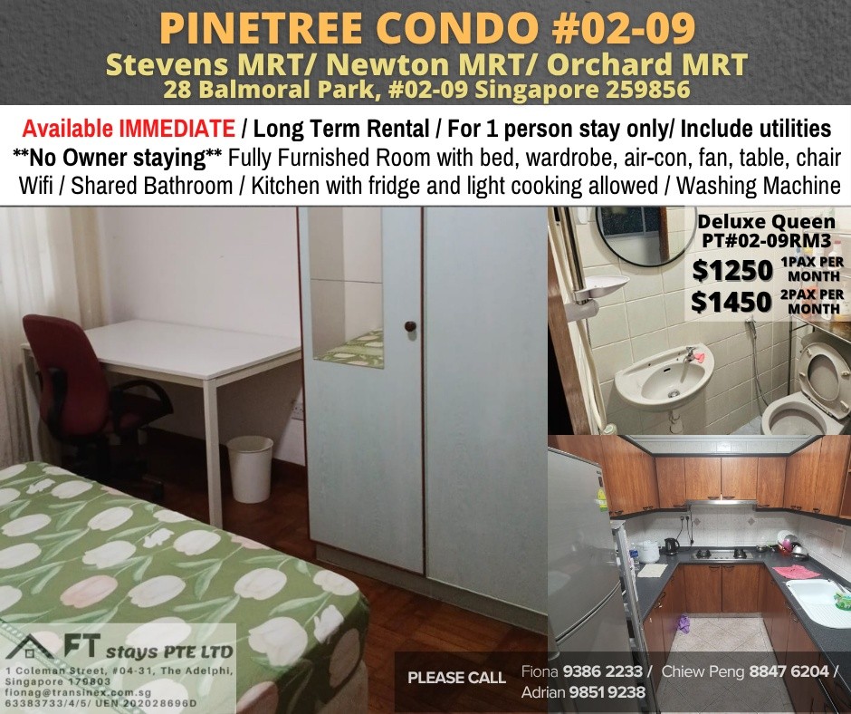 Room for Rent/28 Balmoral Park/ For 1 pax/ Available Immediately - Bukit Timah 武吉知馬 - 整個住家 - Homates 新加坡