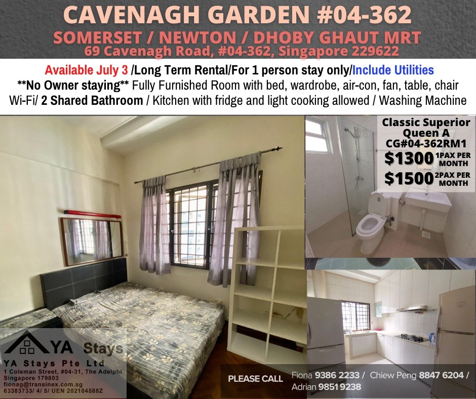 Room For Rent - Somerset, Newton/ Common room / 1 pax stay / Available﻿ July 3 - Somerset 索美塞 - 分租房間 - Homates 新加坡