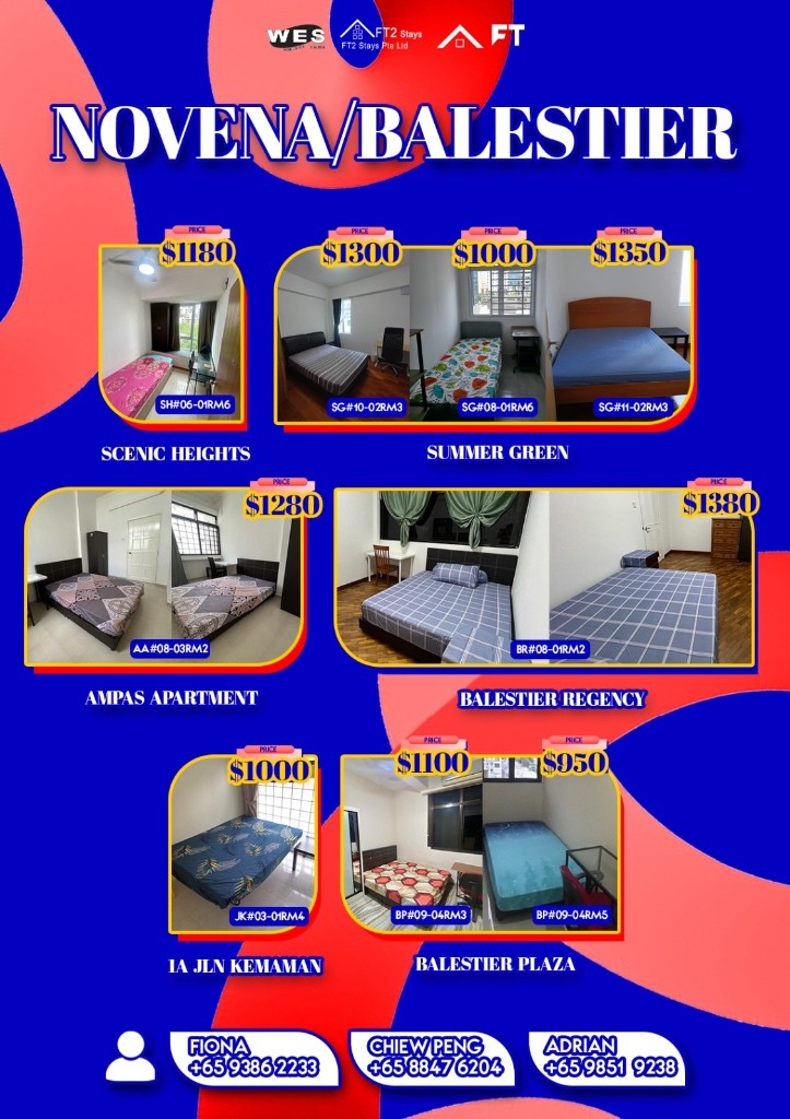 Available﻿ Immediately - Master Room/Include Utilities/W ifi/Aircon/No Agent Fee/Light Cooking Allowed/Washing Machine - Toa Payoh 大巴窯 - 整個住家 - Homates 新加坡