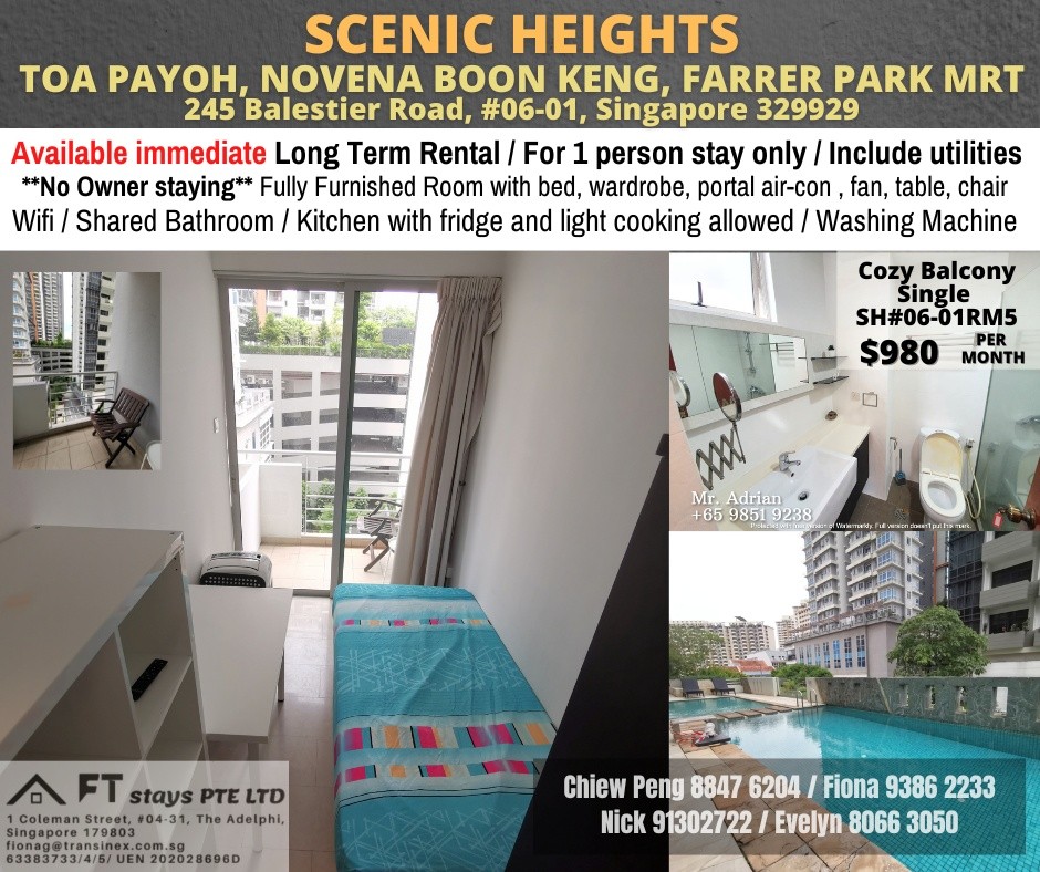 Room for rent / Balestier, Toa Payoh. / Common room / 1pax stay / Available July 2 - Novena - Bedroom - Homates Singapore