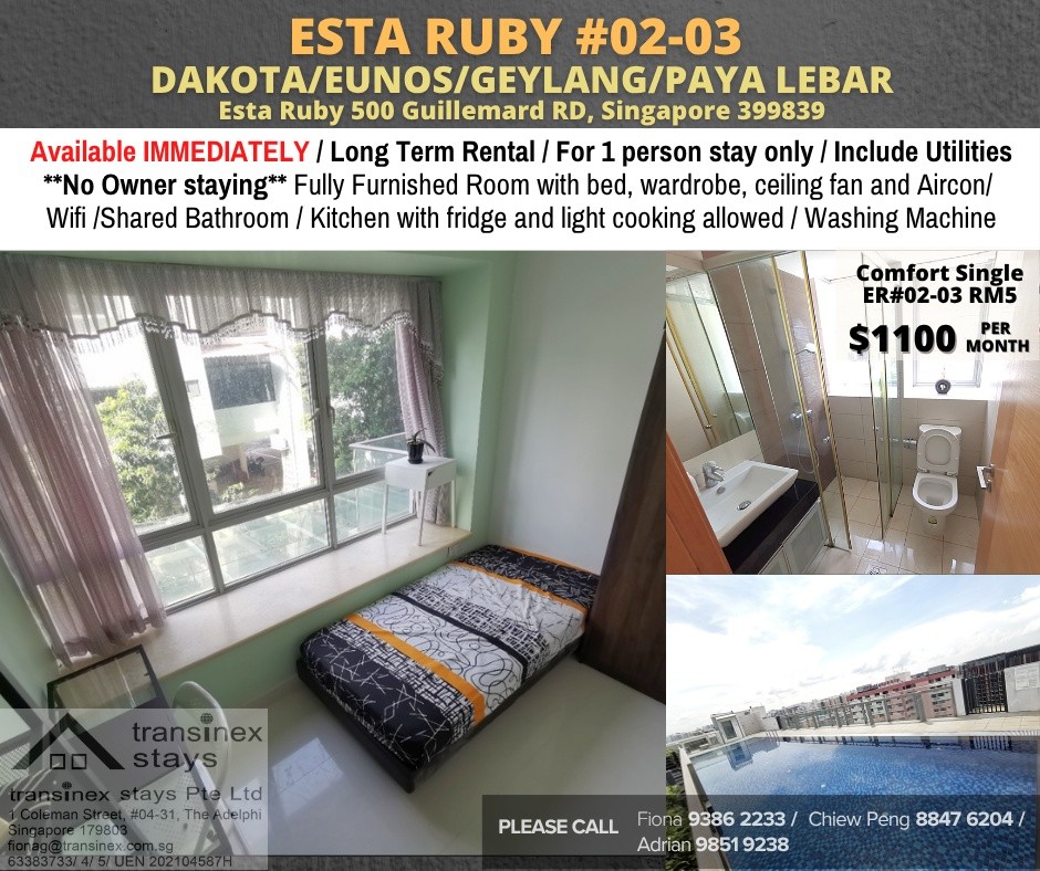 Room for rent / GEYLANG / Common room / 1pax stay / Available Immediately - Geylang - Bedroom - Homates Singapore